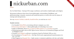 Desktop Screenshot of nickurban.com